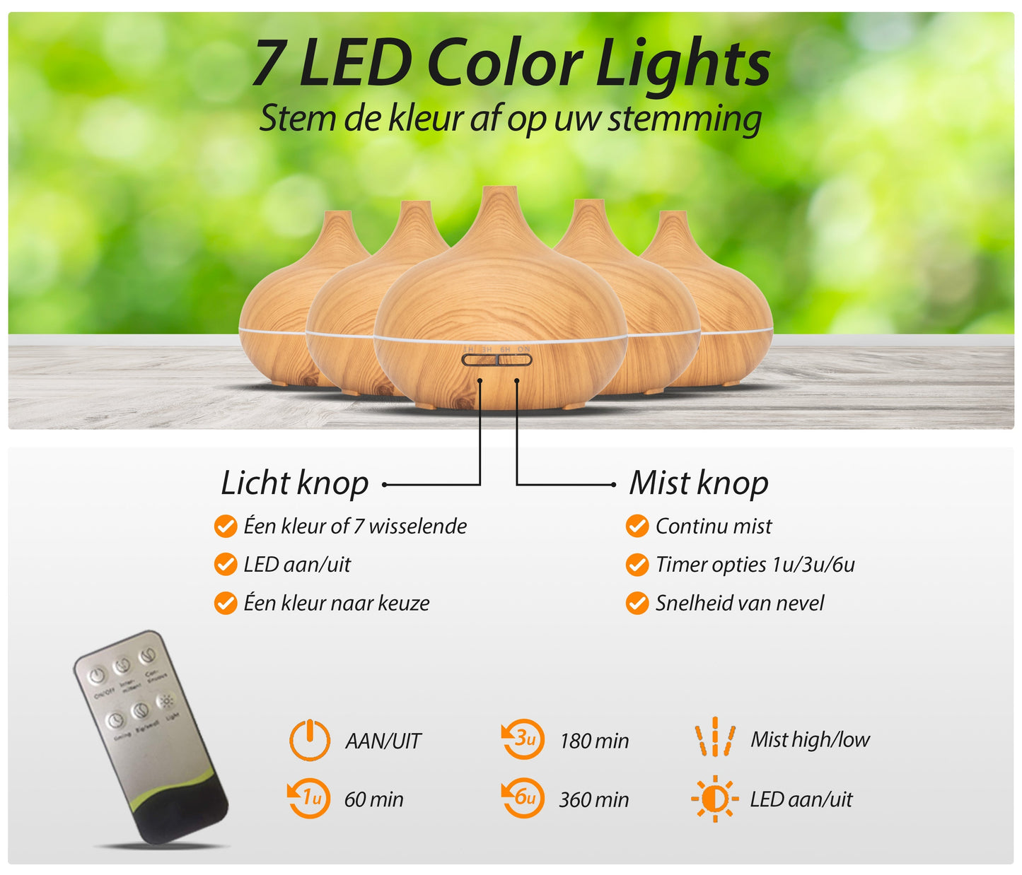 Essential Pro - Light Wood - Aroma Diffuser