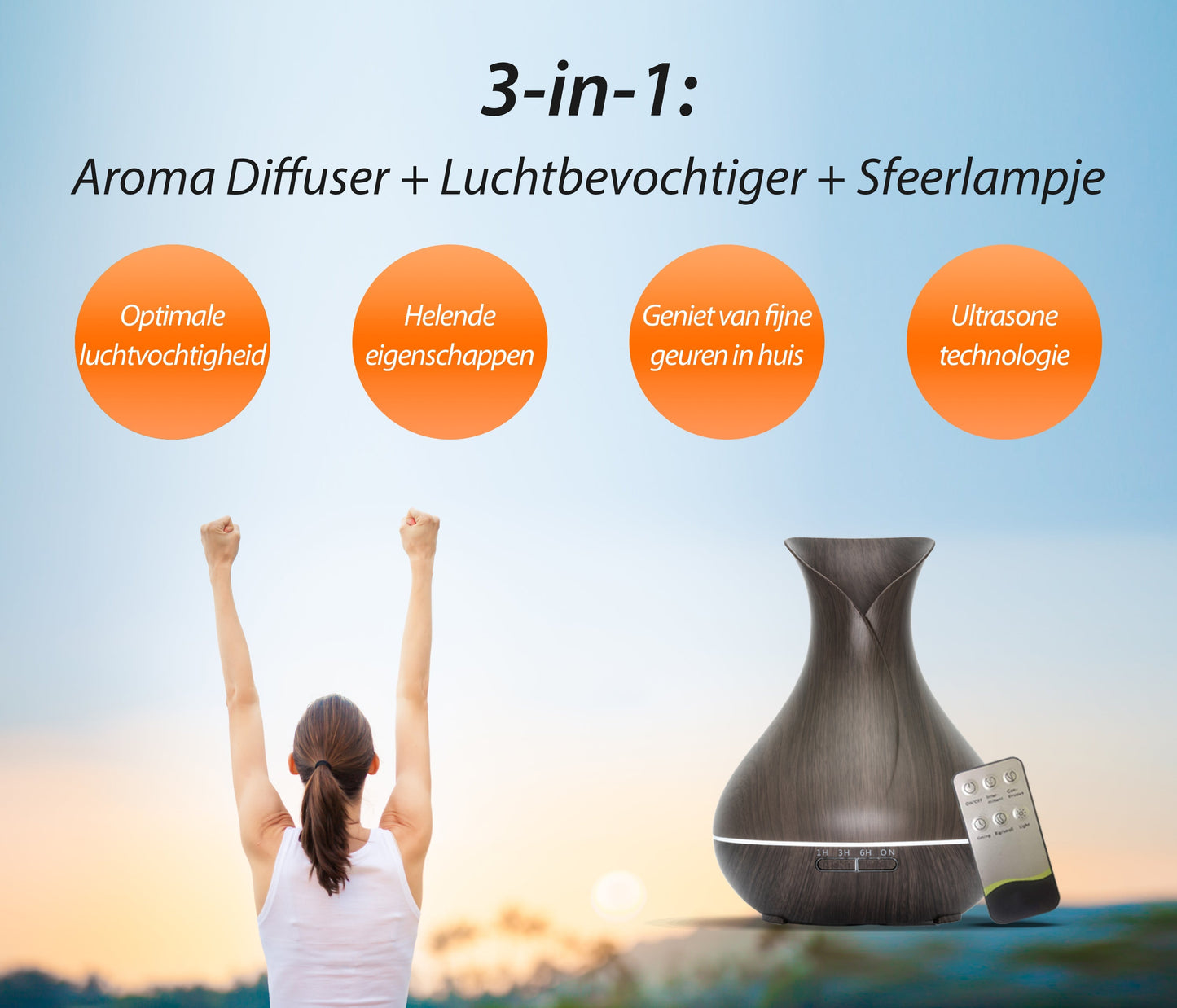 Vitality Pro - Dark Wood - Aroma Diffuser