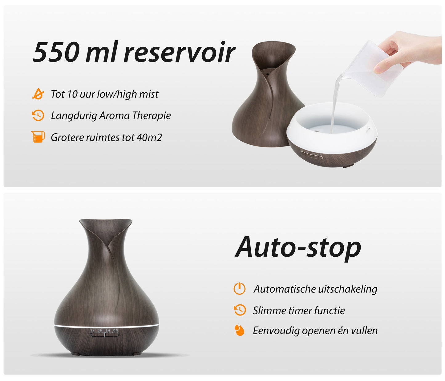 Vitality Pro - Dark Wood - Aroma Diffuser